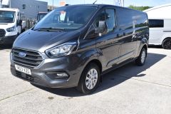 FORD TRANSIT CUSTOM 320 LIMITED LWB L2 AUTOMATIC GREY VAN WITH TAIL GATE IDEAL CAMPER DAY VAN - 4087 - 1