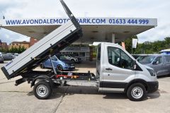 FORD TRANSIT 350 LEADER 4X4 TIPPER SILVER EURO 6 A/C VIS PACK - 4083 - 18