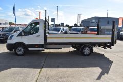 FORD TRANSIT 350 LEADER L4 XLWB DROPSIDE FLAT BED WITH TAIL LIFT - 3903 - 4