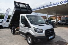 FORD TRANSIT 350 LEADER 4X4 TIPPER SILVER EURO 6 A/C VIS PACK - 4083 - 9