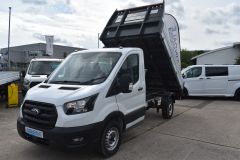 FORD TRANSIT 350 LEADER 4X4 TIPPER WHITE EURO 6 A/C VIS PACK - 4081 - 1