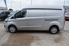 FORD TRANSIT CUSTOM 340 LIMITED L2 H2 LWB HIGH ROOF SILVER VAN WITH NAV - 4060 - 4