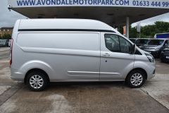 FORD TRANSIT CUSTOM 340 LIMITED L2 H2 LWB HIGH ROOF SILVER VAN WITH NAV - 4060 - 6