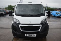 PEUGEOT BOXER BLUEHDI 335 L4 DROPSIDE FLAT BED 140 BHP WITH AIR CON - 3635 - 8