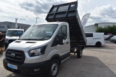 FORD TRANSIT 350 LEADER 4X4 TIPPER SILVER EURO 6 A/C VIS PACK - 4083 - 1