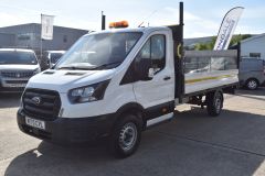 FORD TRANSIT 350 LEADER L4 XLWB DROPSIDE FLAT BED WITH TAIL LIFT - 3903 - 1