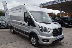 FORD TRANSIT 350 LIMITED L4 H3 XLWB JUMBO WITH EVERY EXTRA SILVER VAN - 4093 - 10